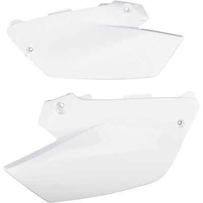 Panouri laterale restyle YAMAHA YZ125/250 albe UFO PLAST YA04835#046 Panouri laterale restyle YAMAHA YZ125/250 albe UFO PLAST YA04835#046