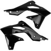 Capace radiator KAWASAKI KXF250 negre UFO PLAST KA04725#001
