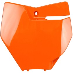 Placă frontală cu număr KTM SX/SX-F portocalie UFO PLAST KT04063#127 Placă frontală cu număr KTM SX/SX-F portocalie UFO PLAST KT04063#127