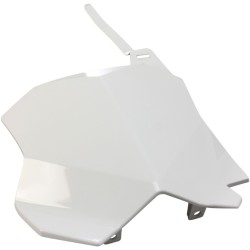 Placă frontală cu număr KAWASAKI KXF250/450 albă UFO PLAST KA04738#047 Placă frontală cu număr KAWASAKI KXF250/450 albă UFO PLAST KA04738#047