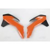 Capace radiator KTM SX/SX-F/EXC negru/portocaliu UFO PLAST KT04052#999