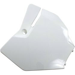 Placă frontală cu număr KTM albă UFO PLAST KT04087#047 Placă frontală cu număr KTM albă UFO PLAST KT04087#047