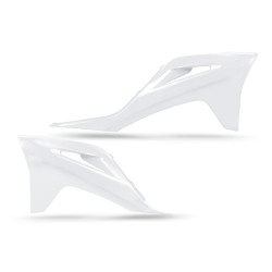 Capace radiator GASGAS 21- albe UFO PLAST GG07128#041 Capace radiator GASGAS 21- albe UFO PLAST GG07128#041