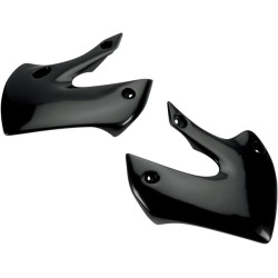 Apărători radiator KAWASAKI KX65/KLX110 negre UFO PLAST KA03733#001 Apărători radiator KAWASAKI KX65/KLX110 negre UFO PLAST KA03733#001