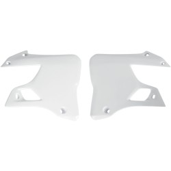 Capace radiator YAMAHA YZ125/250 albe UFO PLAST YA02898#046 Capace radiator YAMAHA YZ125/250 albe UFO PLAST YA02898#046