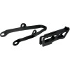 Set ghidaj și glisor pentru lanț KAWASAKI KXF250/450 negru UFO PLAST KA04710@001