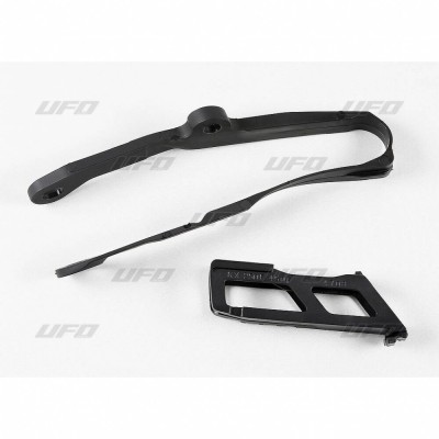 Set ghidaj și glisor pentru lanț KAWASAKI KXF250 negru UFO PLAST KA04744@001 Set ghidaj și glisor pentru lanț KAWASAKI KXF250 negru UFO PLAST KA04744@001