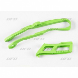 Set ghidaj și glisor pentru lanț KAWASAKI KXF250 verde UFO PLAST KA04744@026 Set ghidaj și glisor pentru lanț KAWASAKI KXF250 verde UFO PLAST KA04744@026