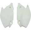 Panouri laterale KAWASAKI KX125/250 albe UFO PLAST KA03739#047