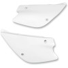 Panouri laterale KAWASAKI KX85 albe UFO PLAST KA03714#047