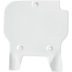 Placă frontală pentru număr KAWASAKI KX80 albă UFO PLAST KA02761#047 Placă frontală pentru număr KAWASAKI KX80 albă UFO PLAST KA02761#047
