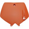 Placă frontală pentru număr KTM 65SX portocalie UFO PLAST KT03071#127