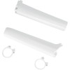 Apărători pentru glisierele furcii SUZUKI RM125/250 albe UFO PLAST SU02943#041