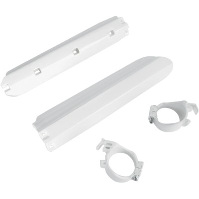 Protectoare pentru glisoare furcă YAMAHA YZ125/250 albe UFO PLAST YA02838#046 Protectoare pentru glisoare furcă YAMAHA YZ125/250 albe UFO PLAST YA02838#046