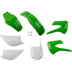 Set caroserie KAWASAKI KX85 culoare OEM UFO PLAST KAKIT207@999 Set caroserie KAWASAKI KX85 culoare OEM UFO PLAST KAKIT207@999