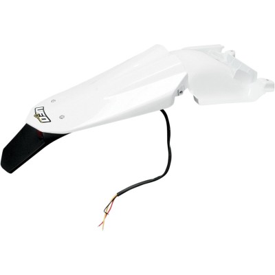 Aripă spate enduro cu lumină LED HUSQVARNA TE/TC alb UFO PLAST HU03333#041 Aripă spate enduro cu lumină LED HUSQVARNA TE/TC alb UFO PLAST HU03333#041