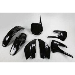 Set complet pentru restilizarea caroseriei KAWASAKI KX85 negru UFO PLAST KAKIT214K@001 Set complet pentru restilizarea caroseriei KAWASAKI KX85 negru UFO PLAST KAKIT214K@001