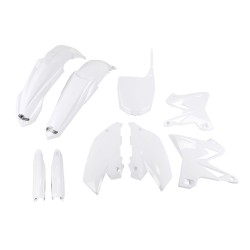 Set complet pentru restyling caroserie YAMAHA YZ125/250 alb UFO PLAST YAKIT312F@046 Set complet pentru restyling caroserie YAMAHA YZ125/250 alb UFO PLAST YAKIT312F@046
