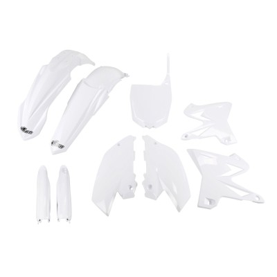 Set complet pentru restyling caroserie YAMAHA YZ125/250 alb UFO PLAST YAKIT312F@046 Set complet pentru restyling caroserie YAMAHA YZ125/250 alb UFO PLAST YAKIT312F@046