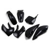 Set caroserie KAWASAKI KLX110 negru UFO PLAST KA37002@001