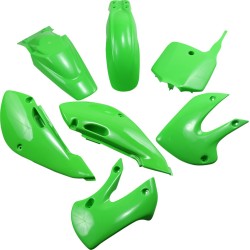 Set caroserie KAWASAKI KLX110 KX-GREEN UFO PLAST KA37002@026 Set caroserie KAWASAKI KLX110 KX-GREEN UFO PLAST KA37002@026