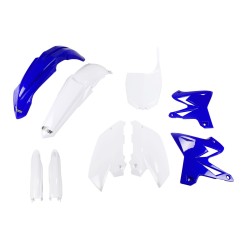 Set complet pentru restyling caroserie YAMAHA YZ125/250 OEM-COLOR (NEGRU/ALB) UFO PLAST YAKIT312F@999W