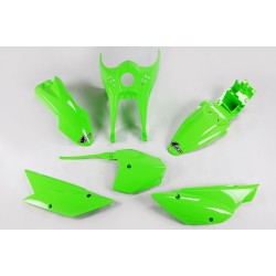 Set caroserie KAWASAKI KLX110 KX-GREEN UFO PLAST KA37003@026 Set caroserie KAWASAKI KLX110 KX-GREEN UFO PLAST KA37003@026