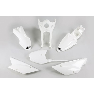 Set caroserie KAWASAKI KLX110 alb UFO PLAST KA37003@047 Set caroserie KAWASAKI KLX110 alb UFO PLAST KA37003@047