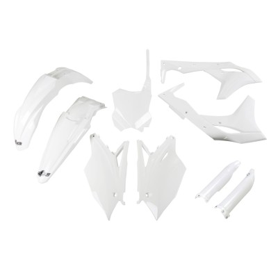 Set carene KAWASAKI alb UFO PLAST KAKIT225F@047