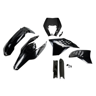 Set caroserie KTM EXC negru UFO PLAST KTKIT520F@001 Set caroserie KTM EXC negru UFO PLAST KTKIT520F@001