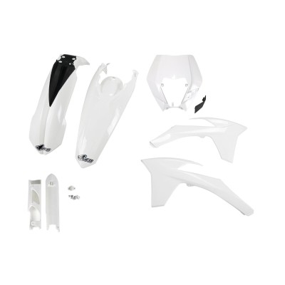 Set complet caroserie KTM EXC alb UFO PLAST KTKIT521F@047