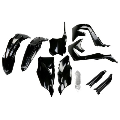 Set complet de carenaj negru UFO PLAST KAKIT227F@001 Set complet de carenaj negru UFO PLAST KAKIT227F@001