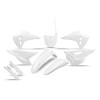 Set complet de îmbrăcare CRF250 22-24/450 21-24 restyle 025 WH UFO PLAST HOKIT128F@041