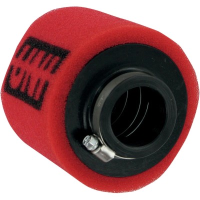 Filtru tip pod cu două etape și clemă, drept, roșu/negru UNI FILTER UP-4125ST Filtru tip pod cu două etape și clemă, drept, roșu/negru UNI FILTER UP-4125ST