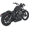 Sistem de evacuare shortshots staggered black VANCE & HINES 47219