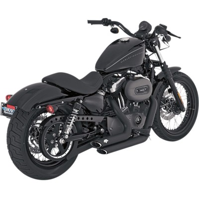 Sistem de evacuare shortshots staggered black VANCE & HINES 47219
