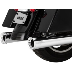 Tobă slip-on ELIMINATOR 400 crom cu capace finale cromate VANCE & HINES 16714