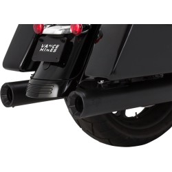 Tobă slip-on ELIMINATOR 400 negru cu capace finale negre VANCE & HINES 46714 Tobă slip-on ELIMINATOR 400 negru cu capace finale negre VANCE & HINES 46714