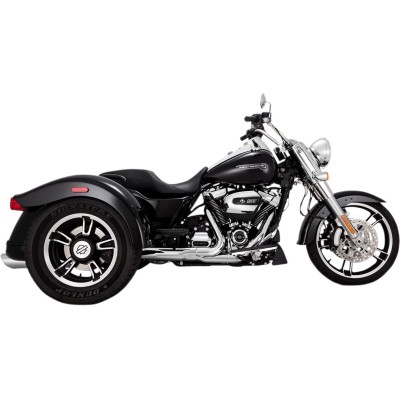 Tobă twin slash round slip-ons crom VANCE & HINES 16796