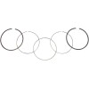 Set segmenti 1MM HON 400 WSM PERFORMACE PARTS 51-228-07