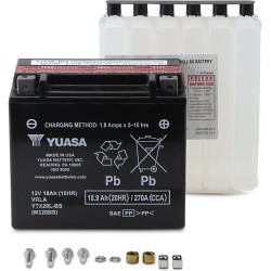 Baterie YTX 12V 172,72 mm x 86 mm x 155 mm plumb-acid fără întreținere înlocuitor negru YUASA YTX20L-BS(CP) Baterie YTX 12V 172,72 mm x 86 mm x 155 mm plumb-acid fără întreținere înlocuitor negru YUASA YTX20L-BS(CP)