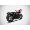 Sistem de evacuare complet conic HD-SPORTSTER 2in1 BLACK ZARD ZHD528S00SAO-B thumb