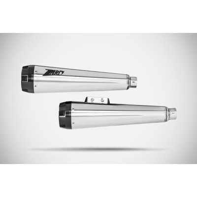 Slip-ons conice amortizor HD-SOFTAIL M8 polisat E4/E5 ZARD ZHD008S10SAO-P