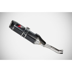 Sistem de evacuare Slip-On E5 SS negru cu capac de carbon pentru HD-PAN AMERICA ZARD ZHD001S10SCO-B